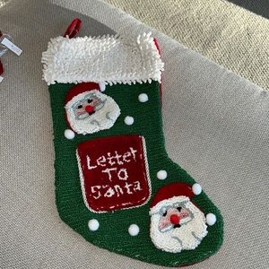 Letter to Santa Hooked 3D Santa Christmas Stocking